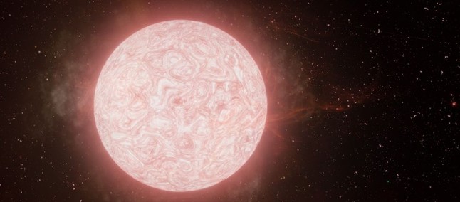 La morte di una supergigante rossa osservata in tempo reale per la prima volta