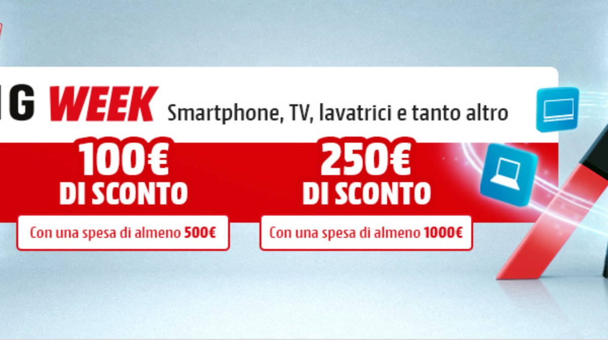 Mediaworld Samsung week: fino a 250 euro di sconto su smartphone, TV e  tanto altro 