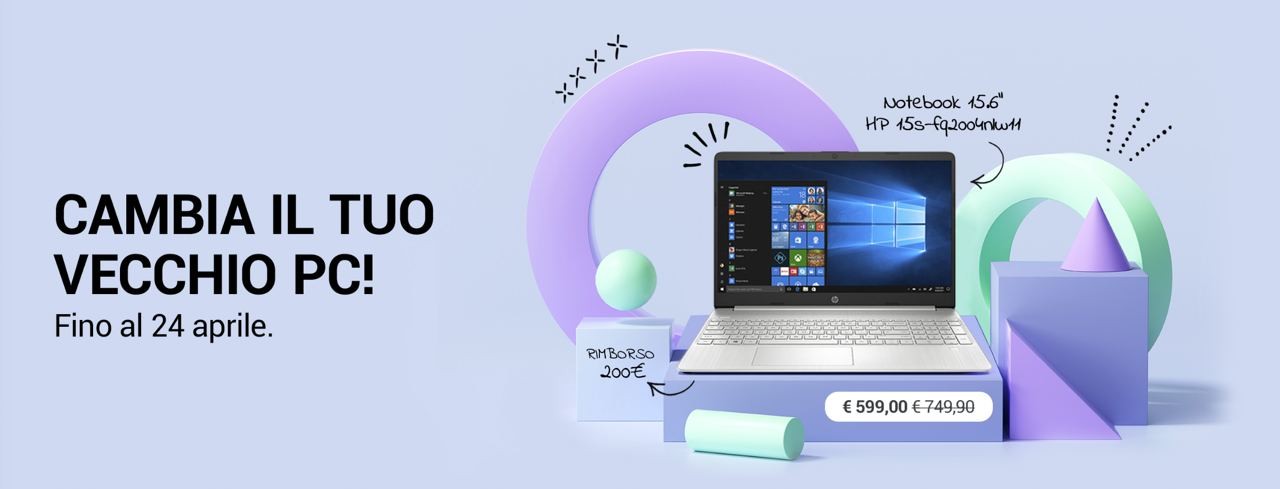 Unieuro ti Cambia PC: supervalutazione usato fino 350€ con ottime offerte 