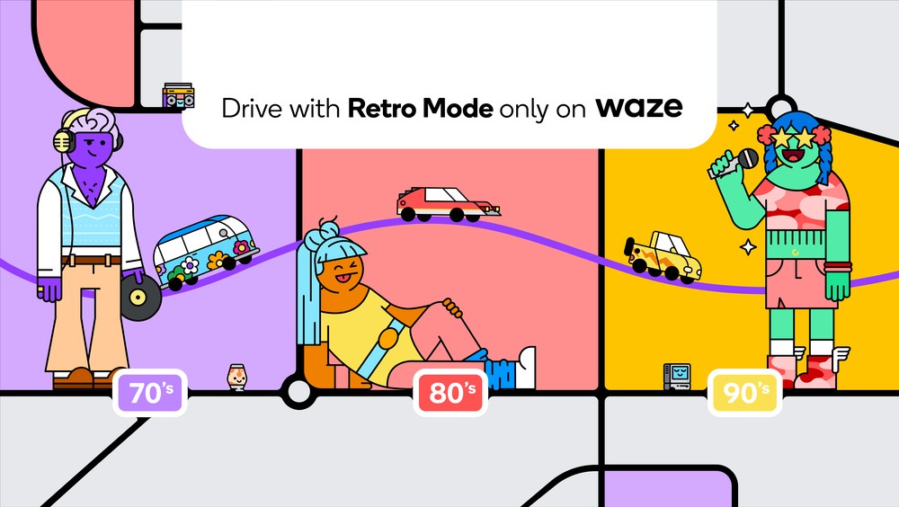 Waze ci porta in un viaggio negli anni & …
