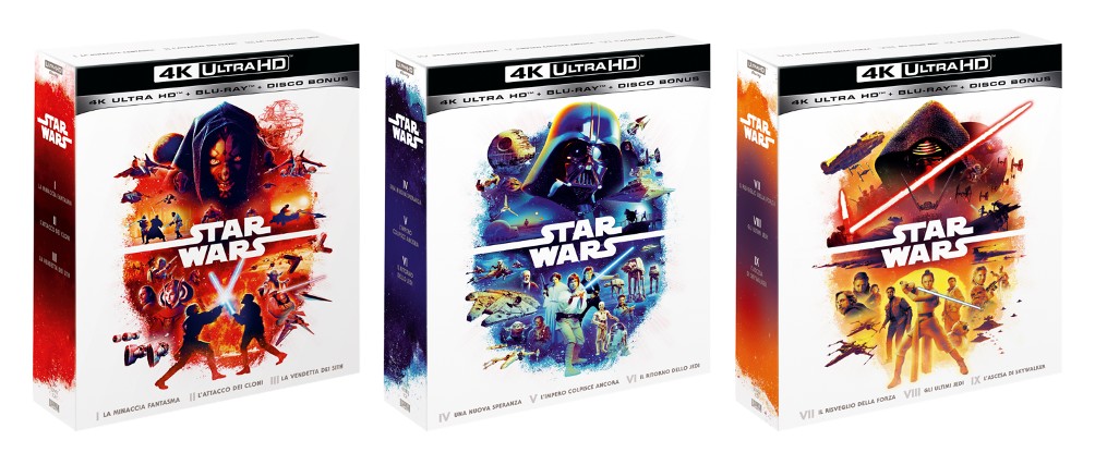 Star Wars, tutta la saga disponibile in 3 nuove collezioni Blu-Ray 4K 