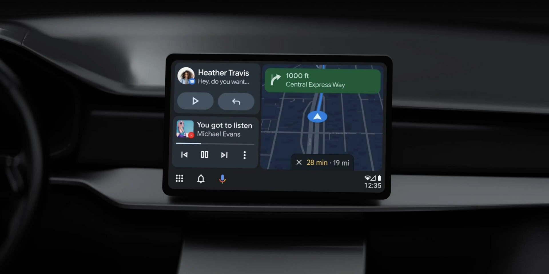 Android Auto quest'estate cambia volto: Material You e Split