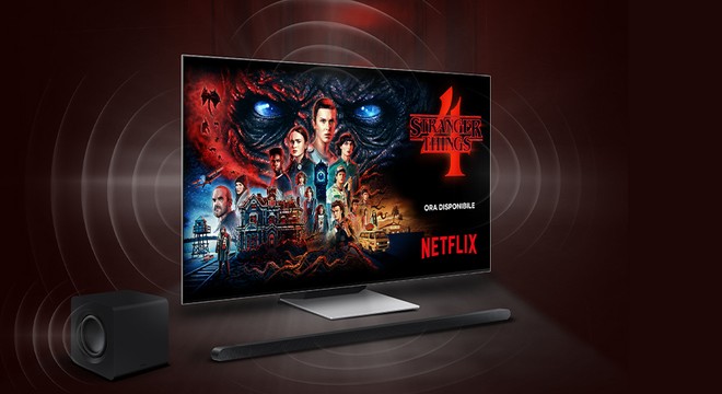 Samsung: 3 mesi di Netflix e la soundar S800B in omaggio con i TV QD