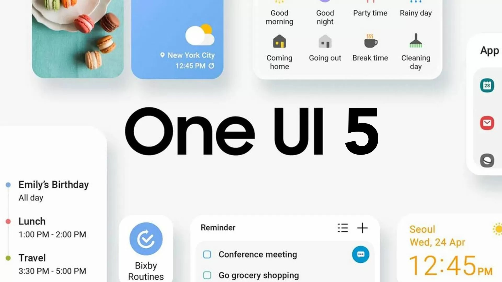 Samsung One UI 5, eccola in azione: design e novità in un leak
