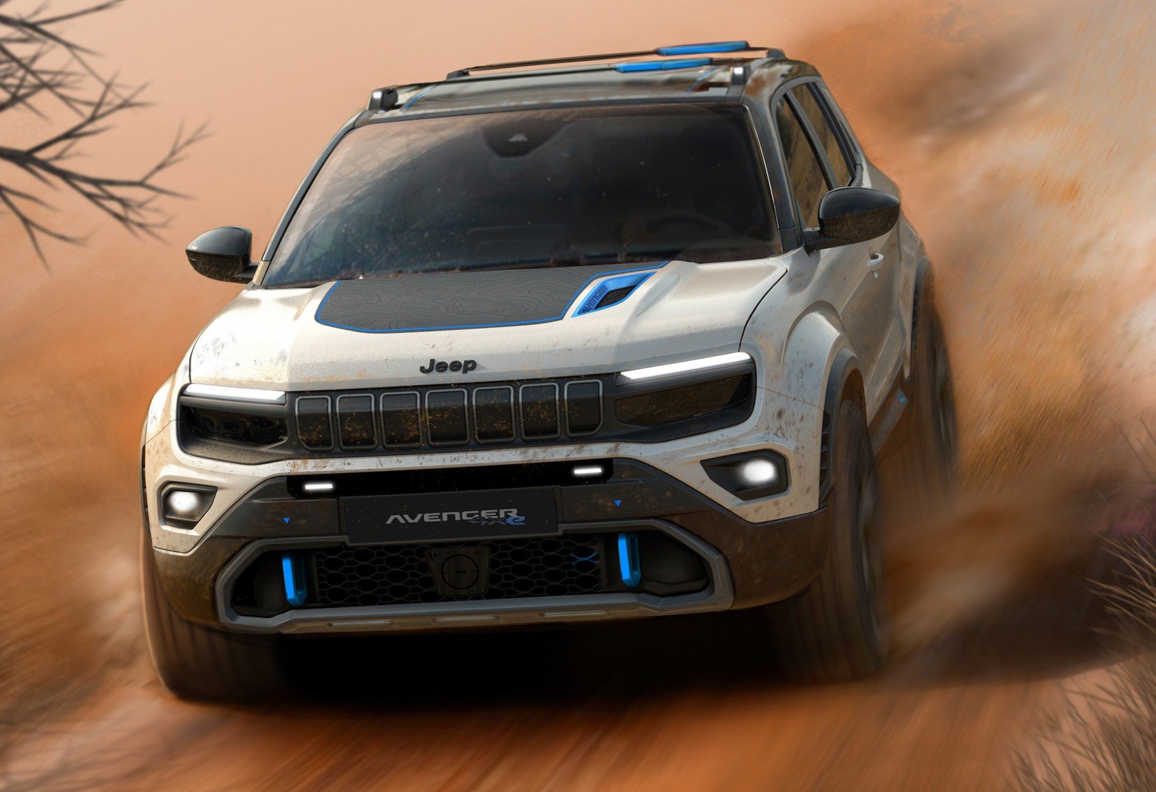 Jeep Avenger 4x4 Concept, il BSUV elettrico è già pronto per l'offroad