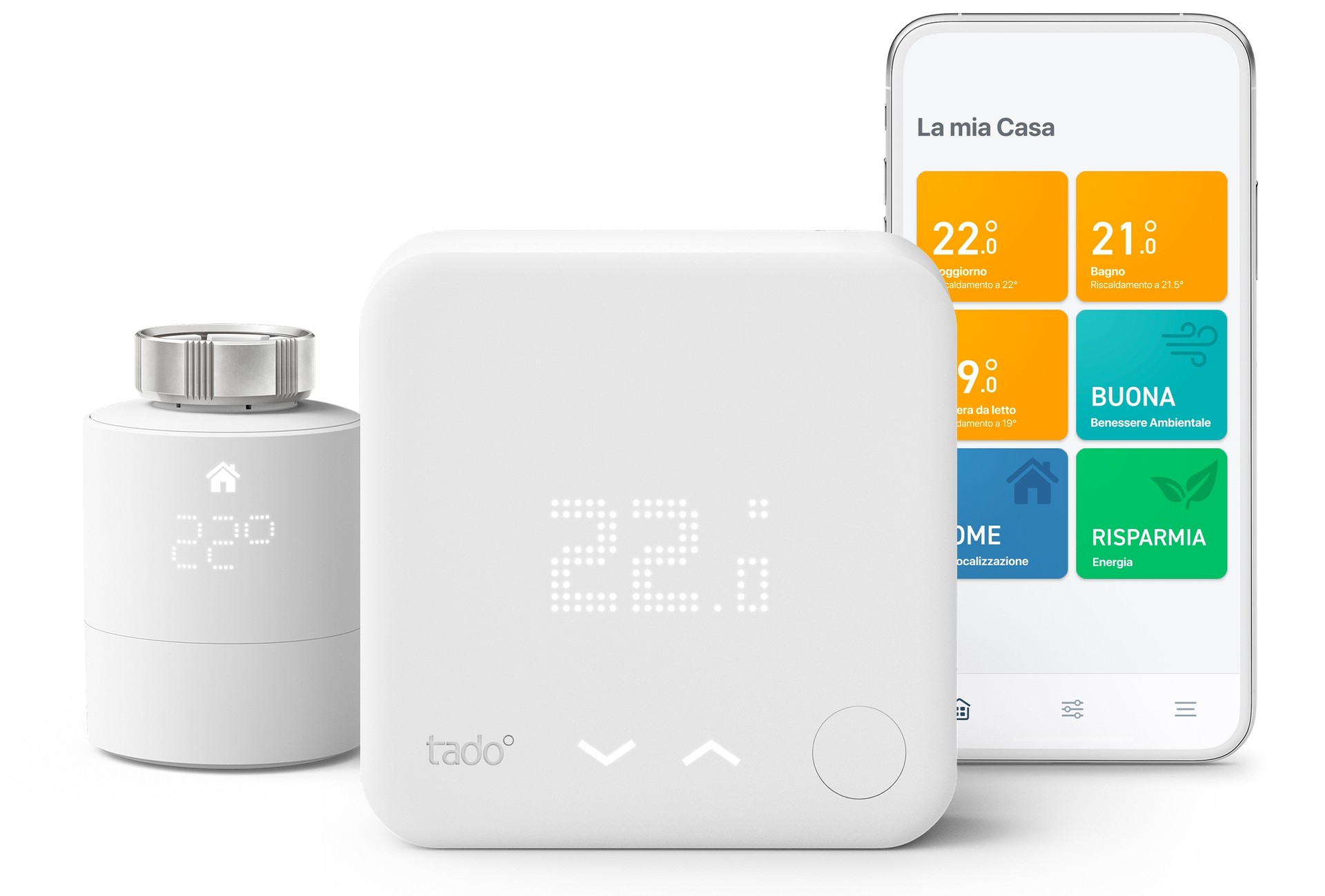 tado° Testa Termostatica Intelligente, set da 3 – Accessorio aggiuntivo per  il controllo multi-stanza – Gestione intelligente del riscaldamento – Valvola  termostatica wifi – Termovalvole wireless : : Fai da te