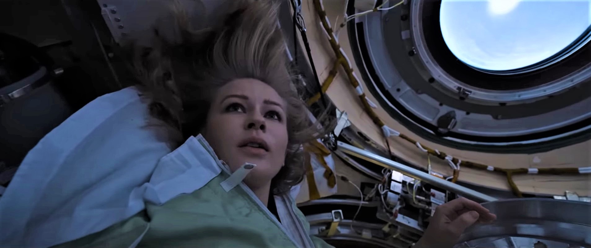 The Challenge, the Russian movie shot in space on the International Space Station is shown in the first trailer