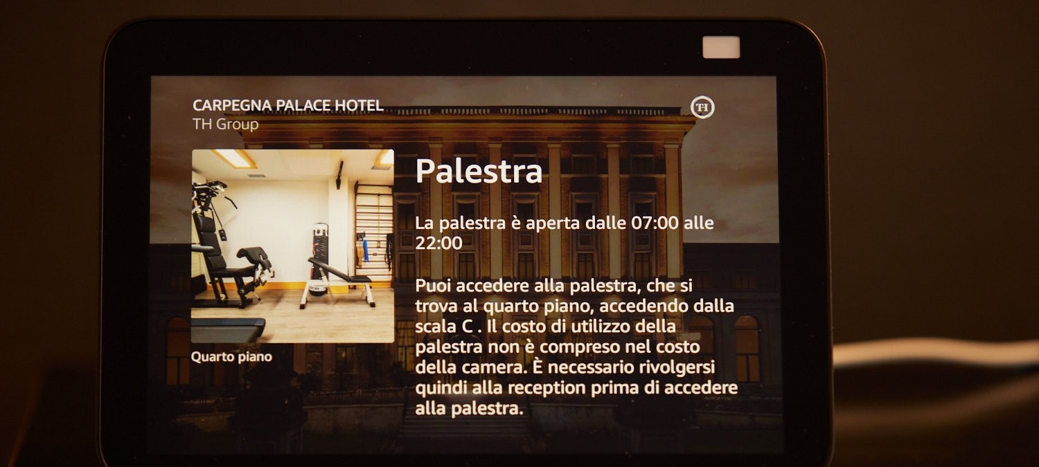 The arrival of Alexa Smart Properties in Italian hotels: what can it do?