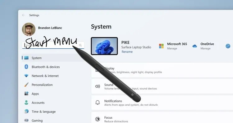 Windows Ink: scrittura a mano libera potenziata in Windows 11 in arrivo