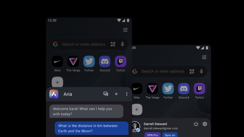 Aria, l'IA di Opera basata su ChatGPT arriva anche sul browser per Android