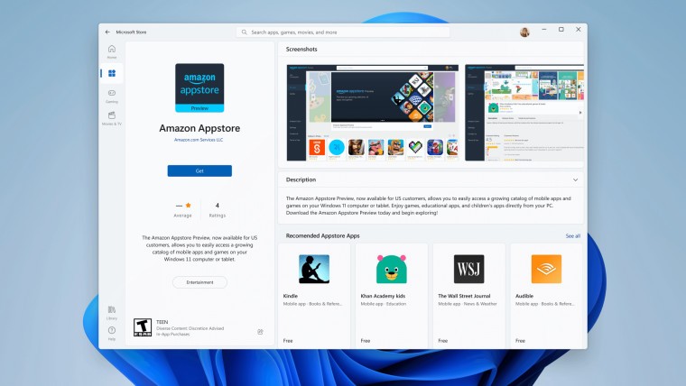 Amazon App Store su Windows 11: disponibile per tutti gli sviluppatori Android