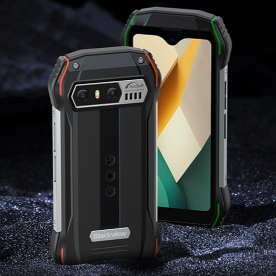 Blackview N6000 Mini Smartphone Rugged, 4,3'' Display, Helio G99 16GB + 256GB, 48MP+16MP Fotocamera, IP68 IP69K Impermeabile Android 13 Telefono Cellulare Antiurto, Batteria 3880mAh, GPS NFC Verde
