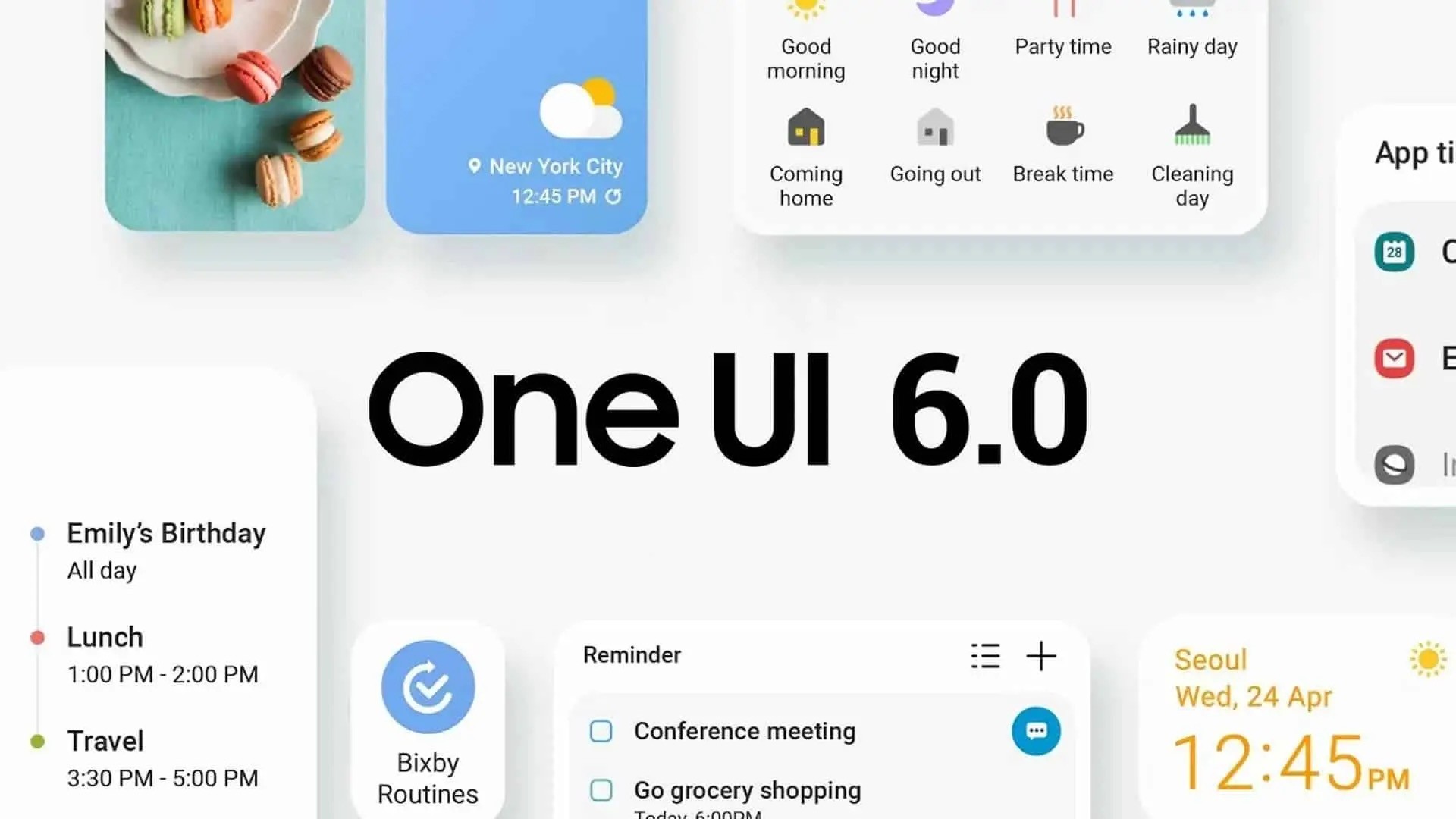 Samsung One UI 6.0 da oggi anche sui Galaxy S21, S22 e su A54 5G