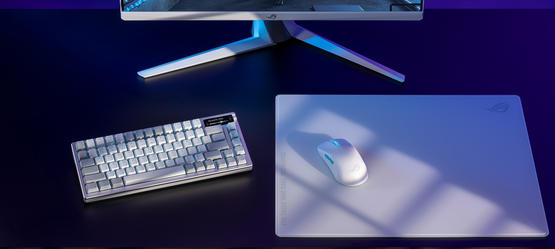 Asus ROG Moonstone Ace L Tappetino per Mouse Gaming Bianco