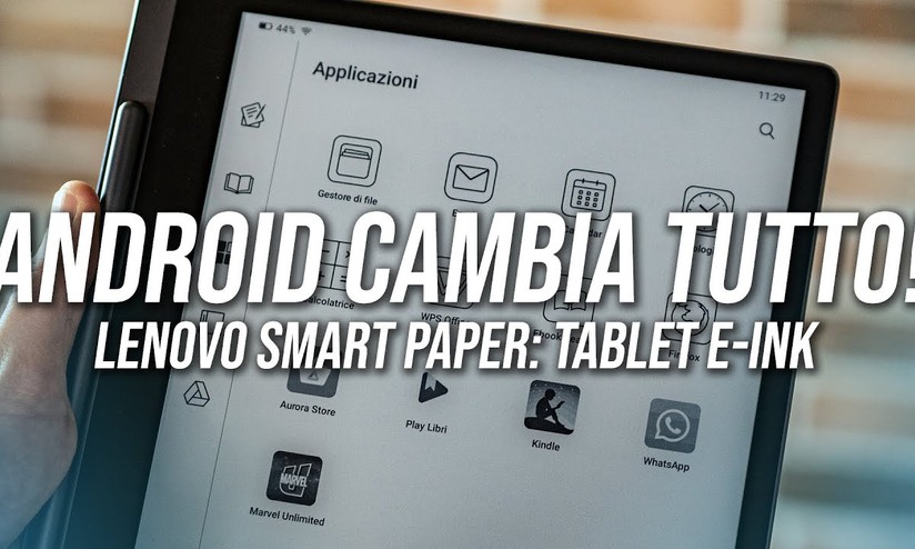 Recensione Lenovo Smart Paper: Il Tablet E-INK con Android ci ha