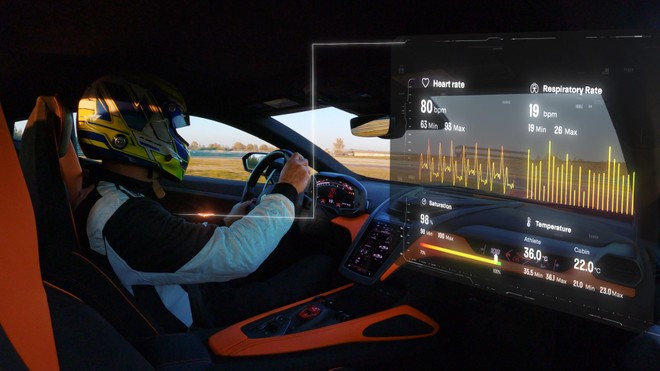 CES 2024: Lamborghini svela Telemetry X concept per migliorare la guida in pista