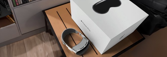 Apple Vision Pro: le grandi confezioni di vendita iniziano il loro viaggio dalla Cina