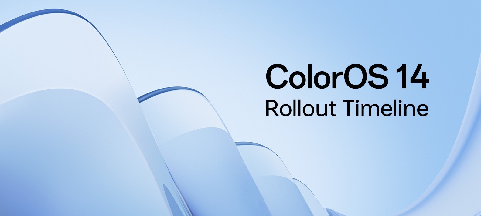 ColorOS 14, i tre rollout di febbraio che partiranno dall'Asia