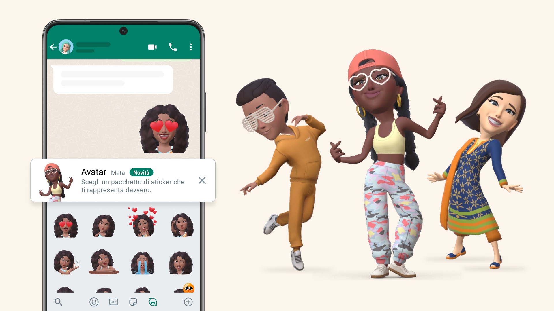 WhatsApp, gli avatar sono protagonisti della prossima novità