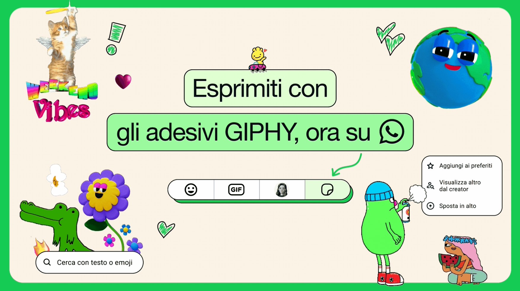 WhatsApp, novità per gli adesivi: arrivano quelli di Giphy e l'editor su Android