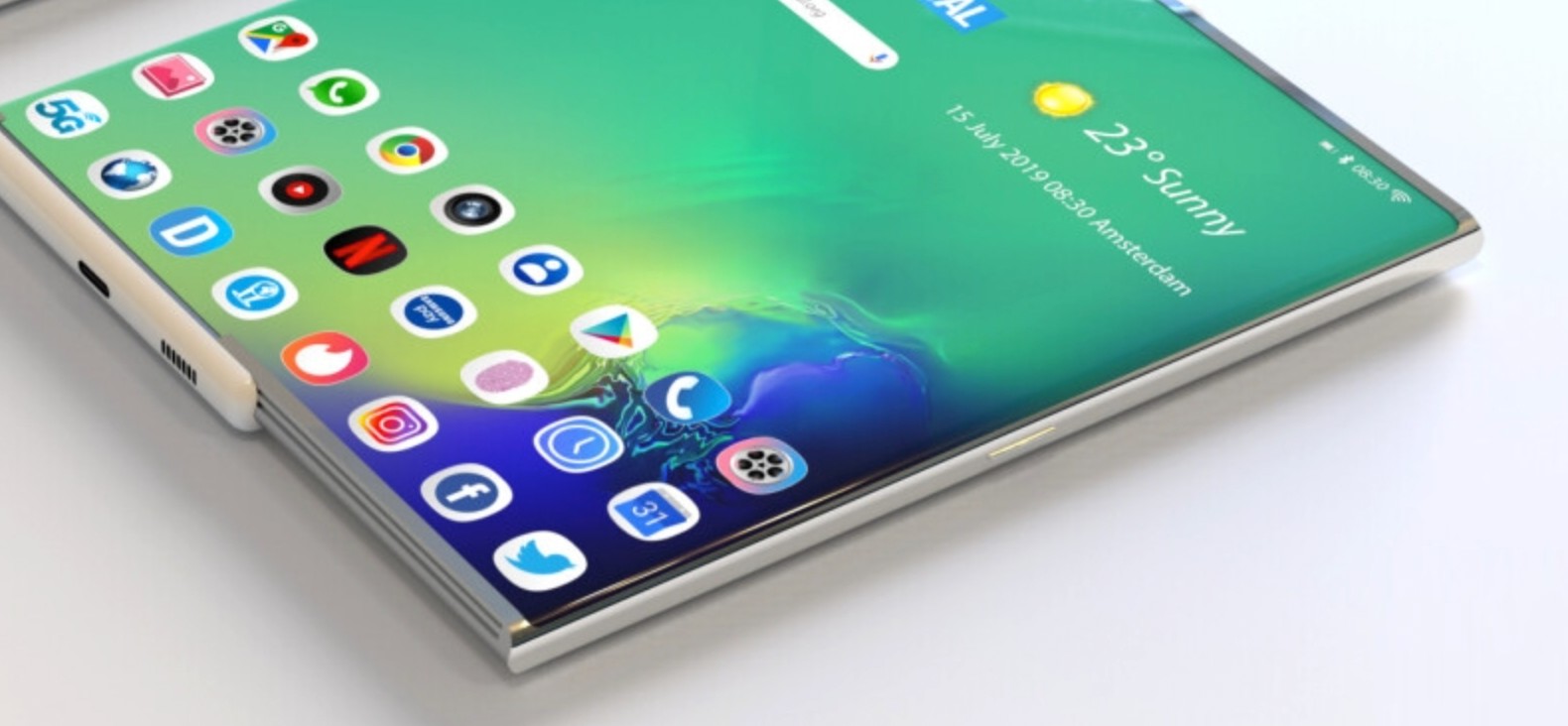 Samsung, il primo smartphone con display rollable potrebbe essere vicino