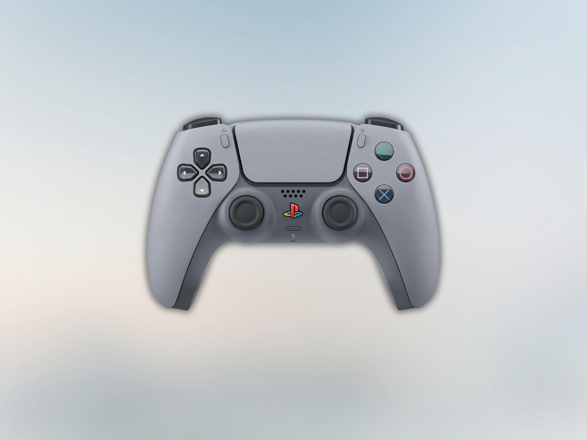 Controller PS5 Dualsense Classic pulsanti retrò 30° anniversario