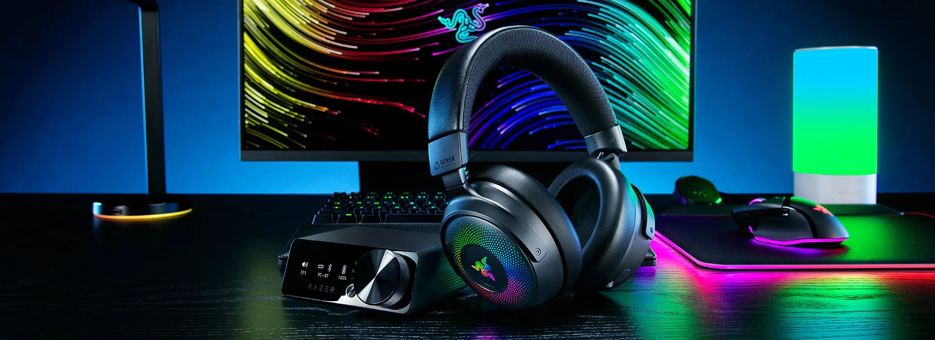 Razer, gaming più immersivo con il cuscino aptico Freyja e le cuffie Kraken V4 Pro