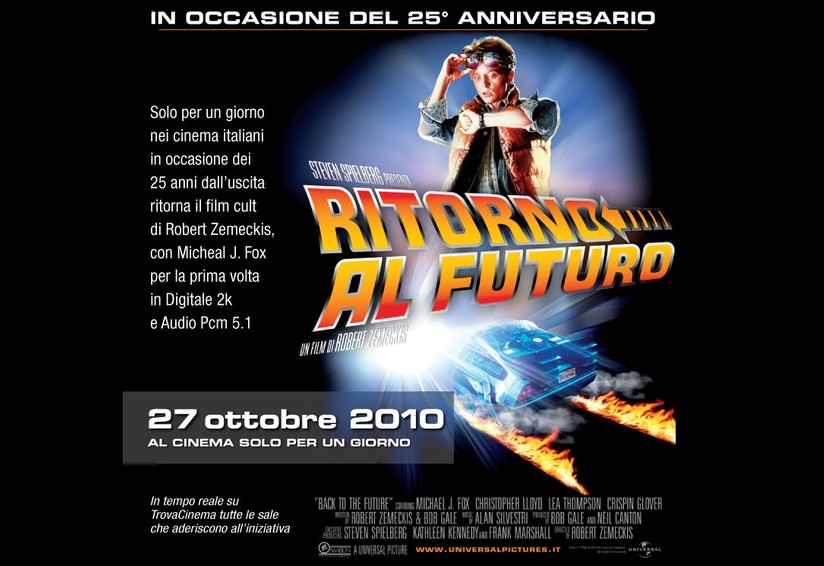 Ritorno al Futuro torna al cinema per un solo giorno: il 27