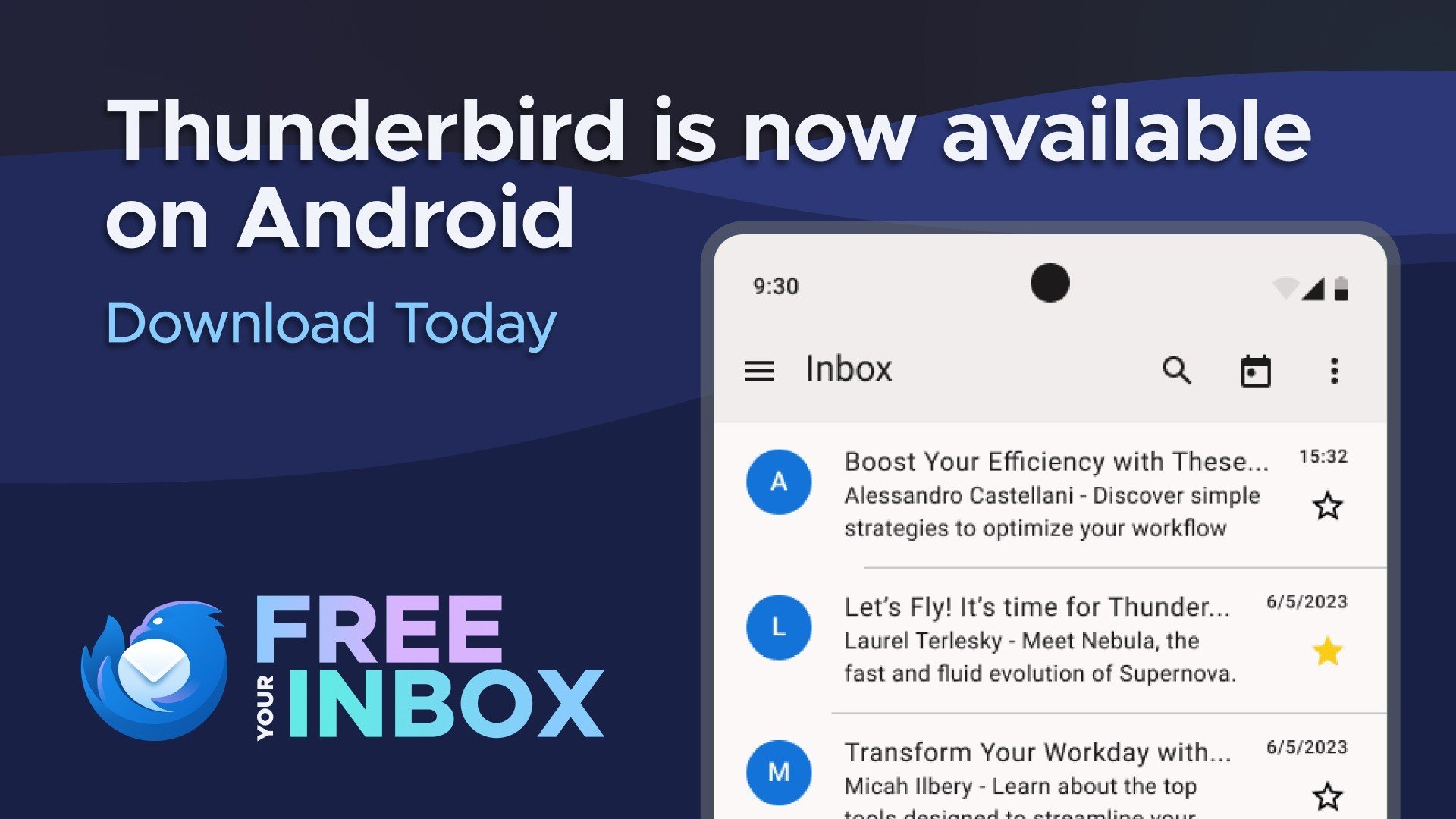 Thunderbird abbandona il canale Beta: è ufficialmente disponibile su Android