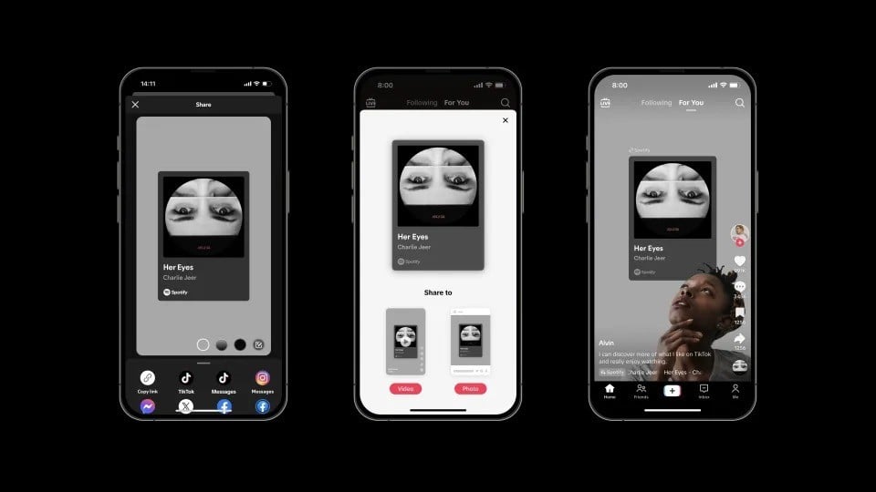 TikTok si integra con Spotify e Apple Music: la condivisione dei brani diventa diretta