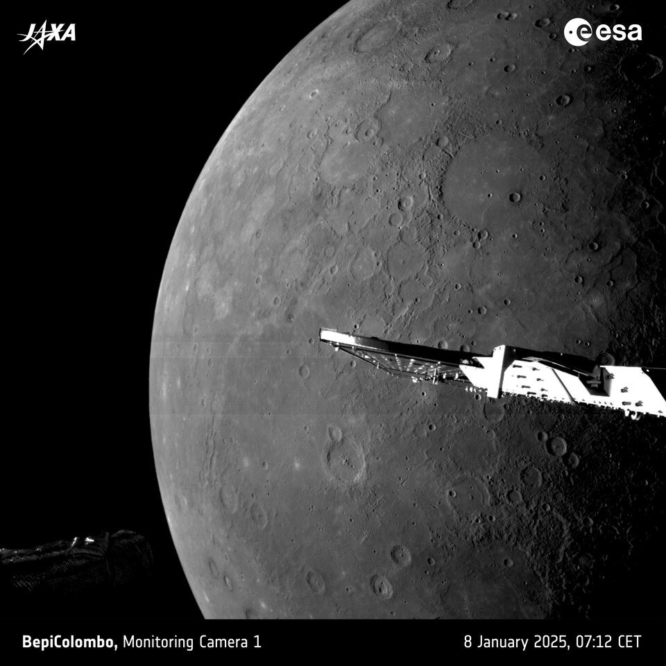 Mercurio brilla nelle immagini del sesto e ultimo flyby della sonda BepiColombo