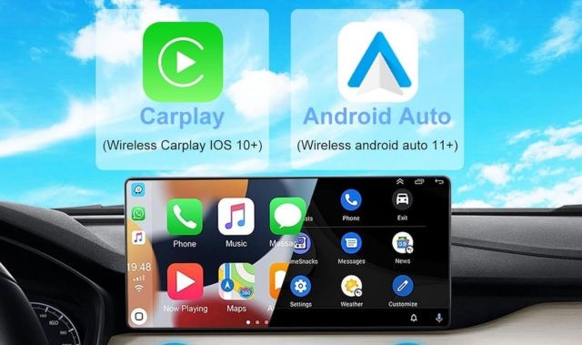 Adattatore Carplay wireless 2 in 1 per iOS CarPlay/Android Auto