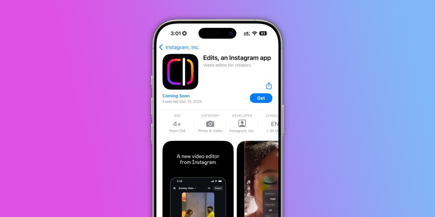 Instagram sfida CupCut e lancia Edits, un'app per montare video su smartphone