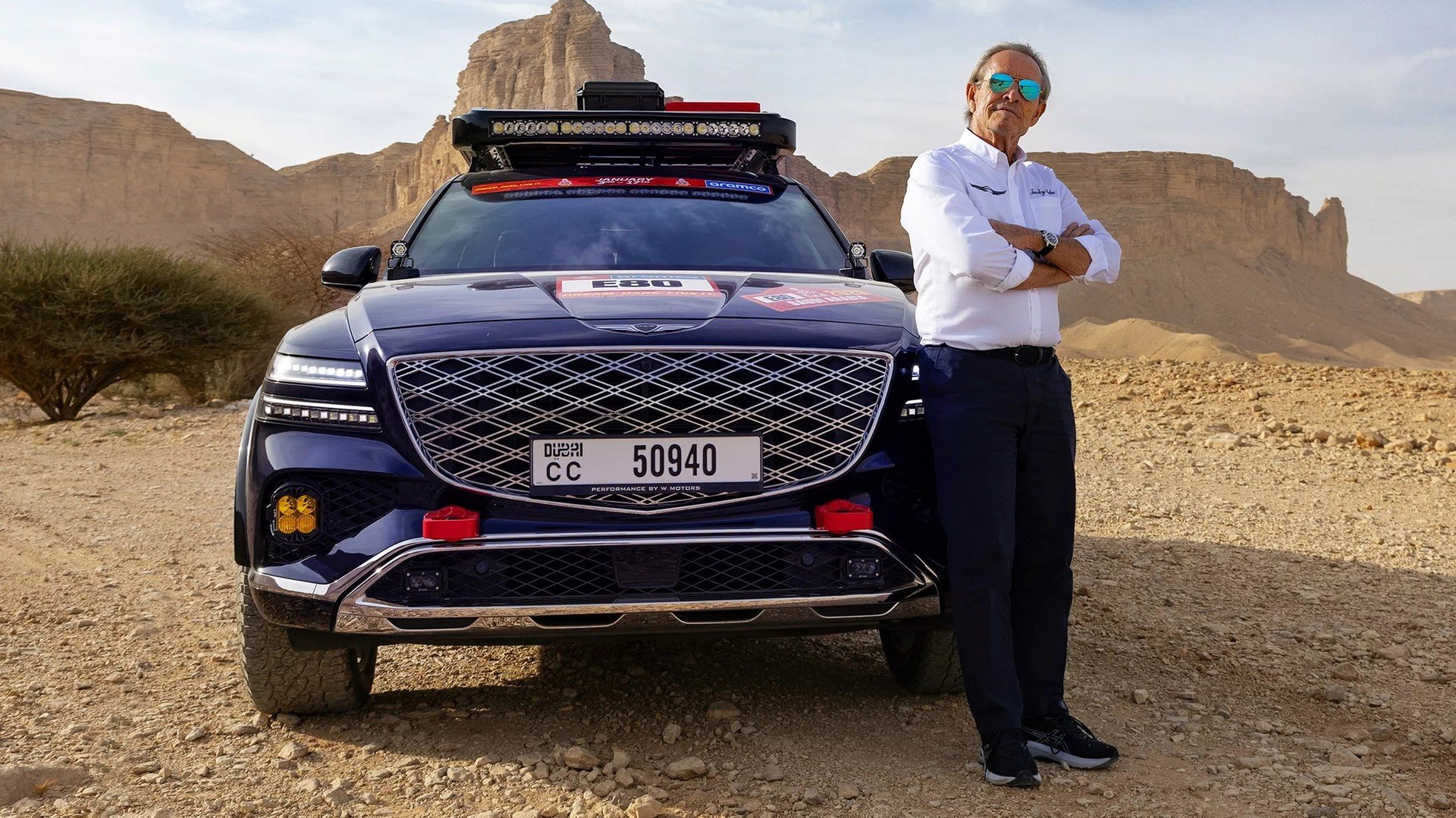 Genesis presenta la GV80 Desert Edition: il tributo off-road per gli 80 anni di Jacky Ickx