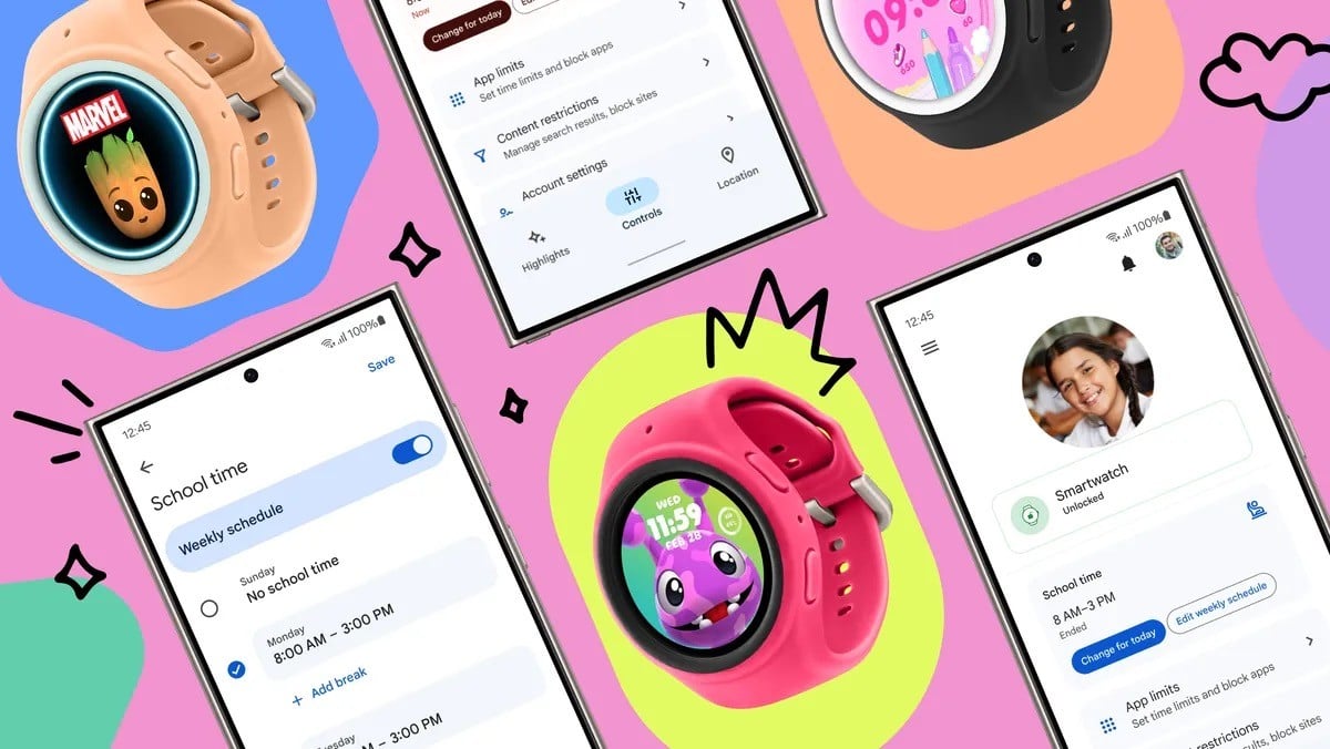 Samsung e Google lanciano una modalità per Galaxy Watch 7 più adatta ai bambini