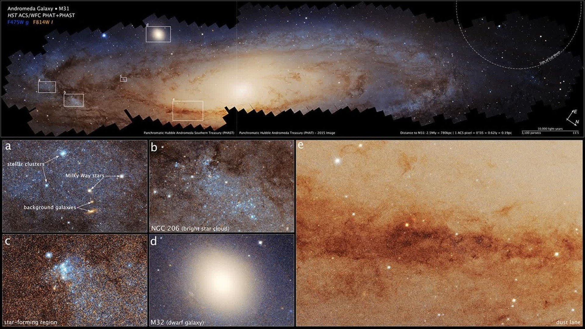 Hubble svela un panorama immenso: ecco la galassia di Andromeda