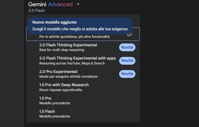 Gemini AI, disponibili i nuovi modelli 2.0 dotati di ragionamento avanzato | Le novità