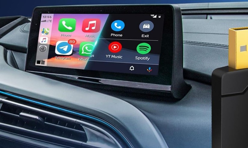 Adattatore Wireless CarPlay E Android Auto 2 In 1 – Niente Più Cavi, Connettività Istantanea