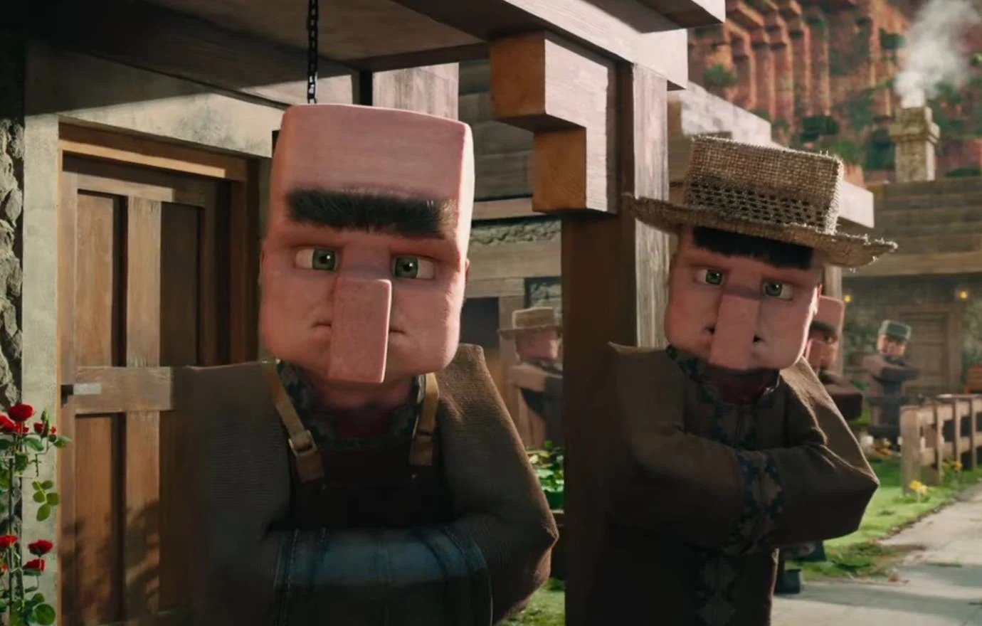 Un film Minecraft, il nuovo trailer mostra per la prima volta i Villager