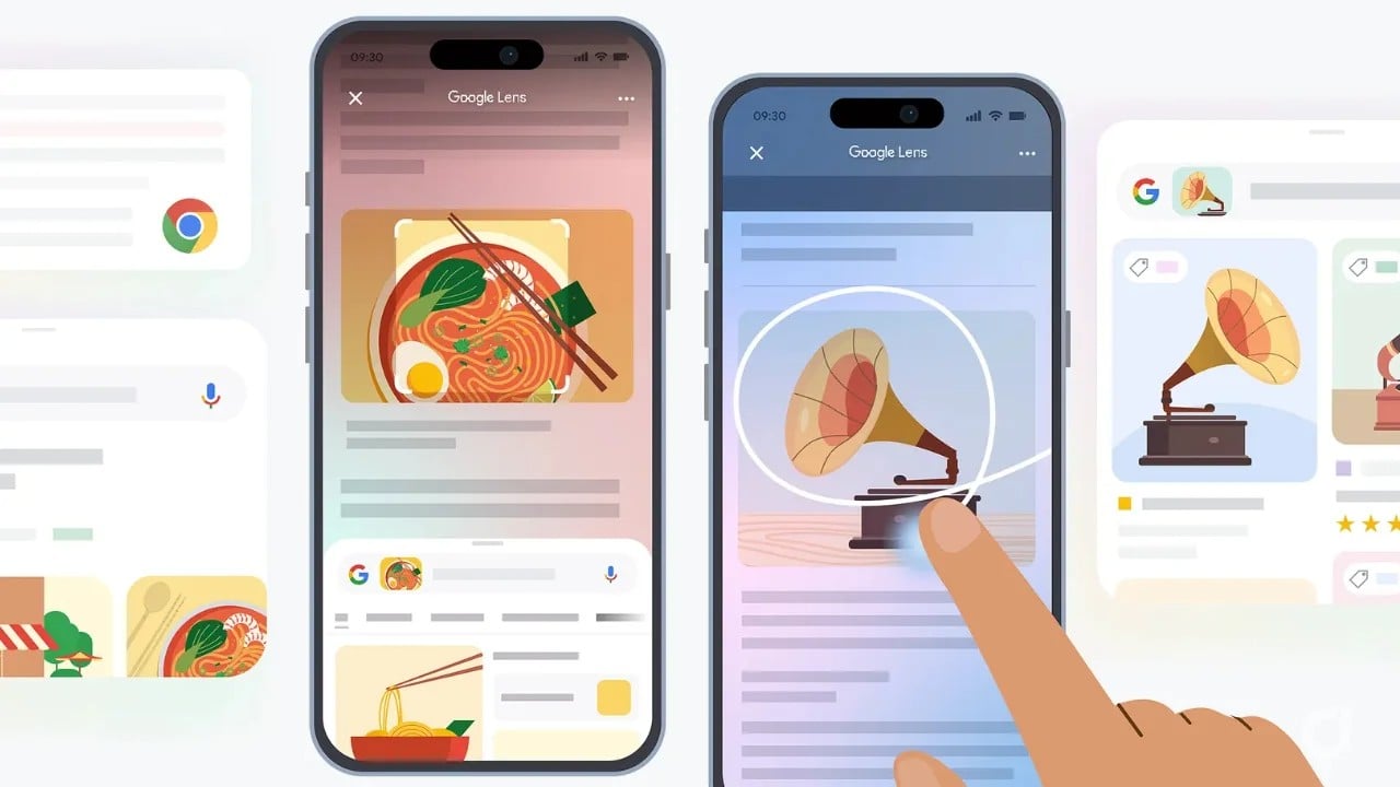 Con Google Lens arriva su Chrome per iOS una funzione simile a Cerchia e cerca