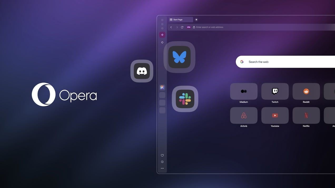 Opera One si aggiorna: novità per barra laterale, music player e temi