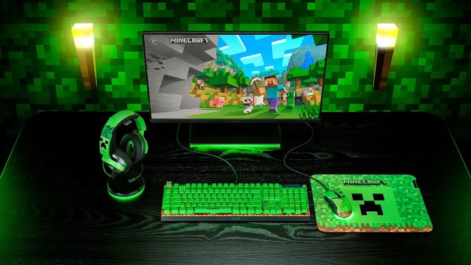 Razer lancia una collezione limitata di accessori Minecraft