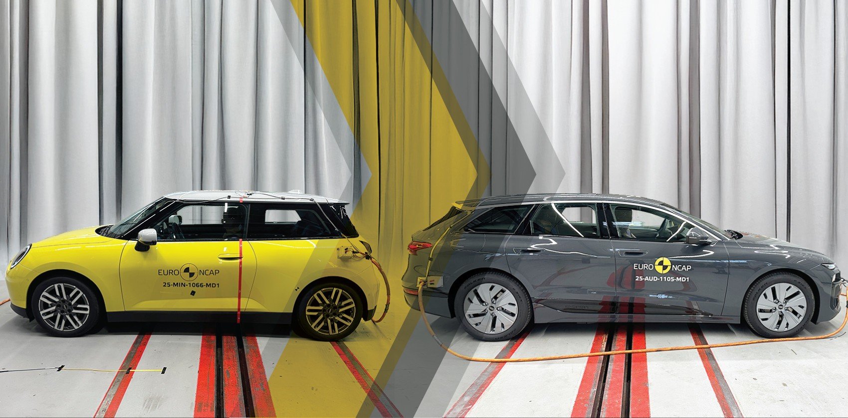 Crash test Euro NCAP 2025: 5 stelle per MINI Cooper E e Audi A6 e-tron