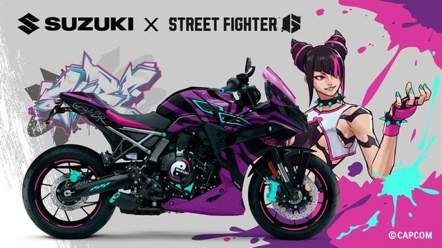 Suzuki presenta la GSX-8R tuned by Juri: la sportiva ispirata a Street Fighter 6