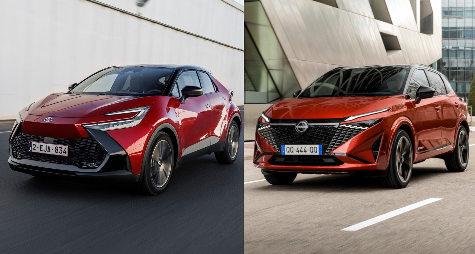 Toyota C-HR vs Nissan Qashqai, sfida tra SUV ibridi. Motori e prezzi