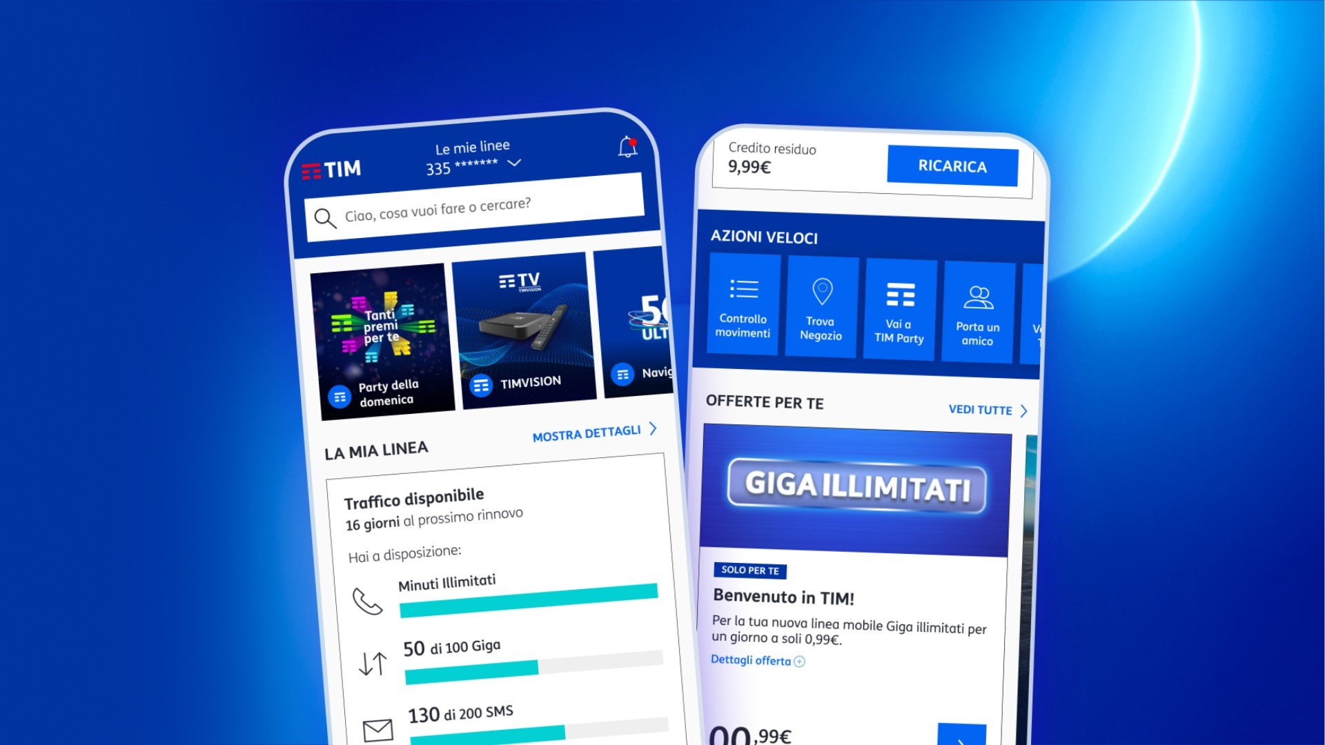 TIM aggiorna l'app MyTIM: finalmente la notifica sull'esaurimento dei Giga!