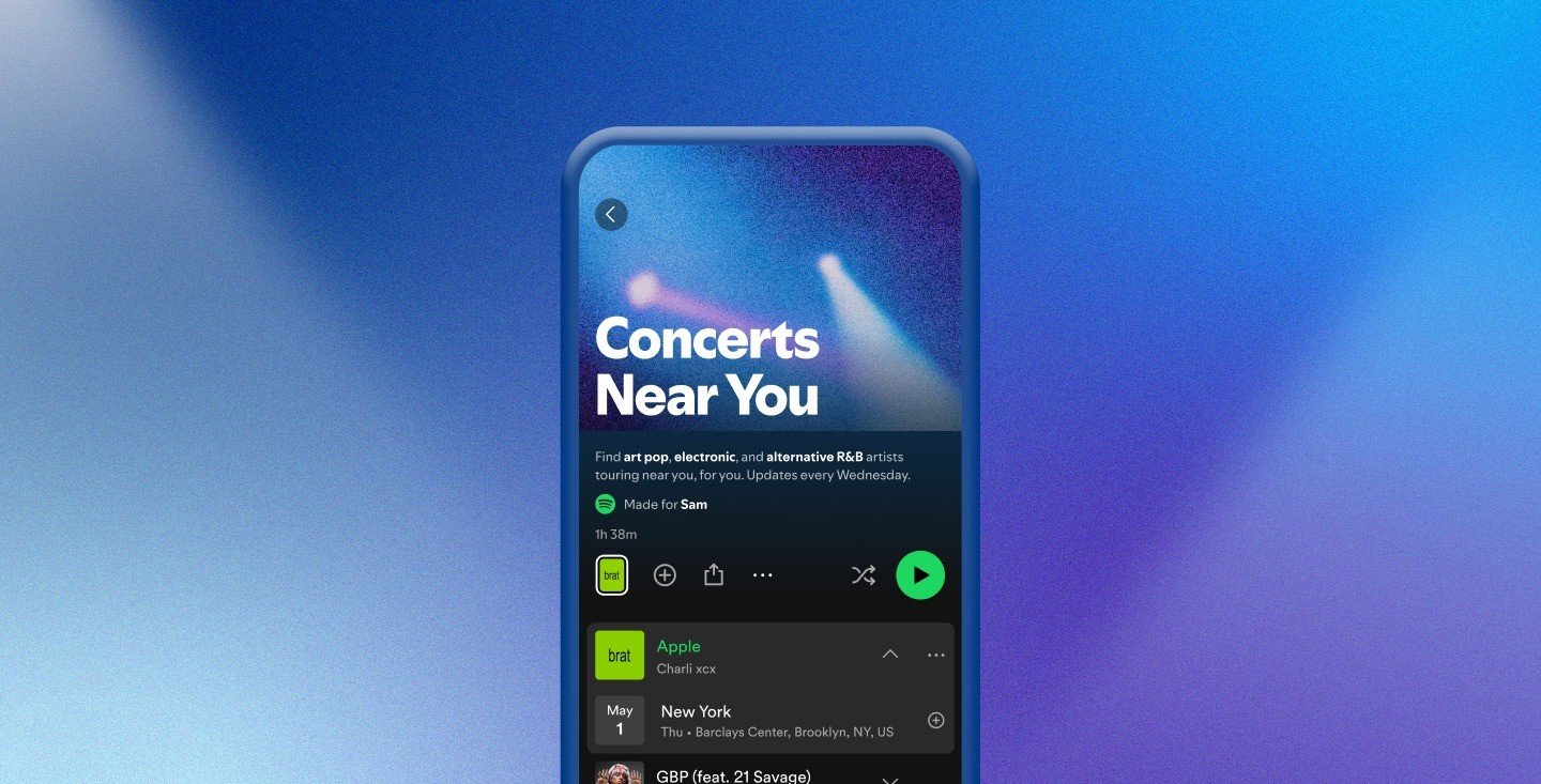 Spotify lancia "Concerti vicino a te": la playlist per non perdere i live