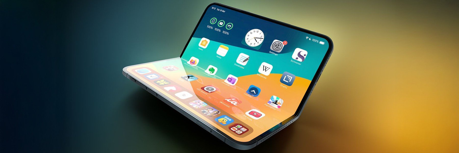 Apple iPhone pieghevole, il display interno richiamerà gli iPad | Rumor