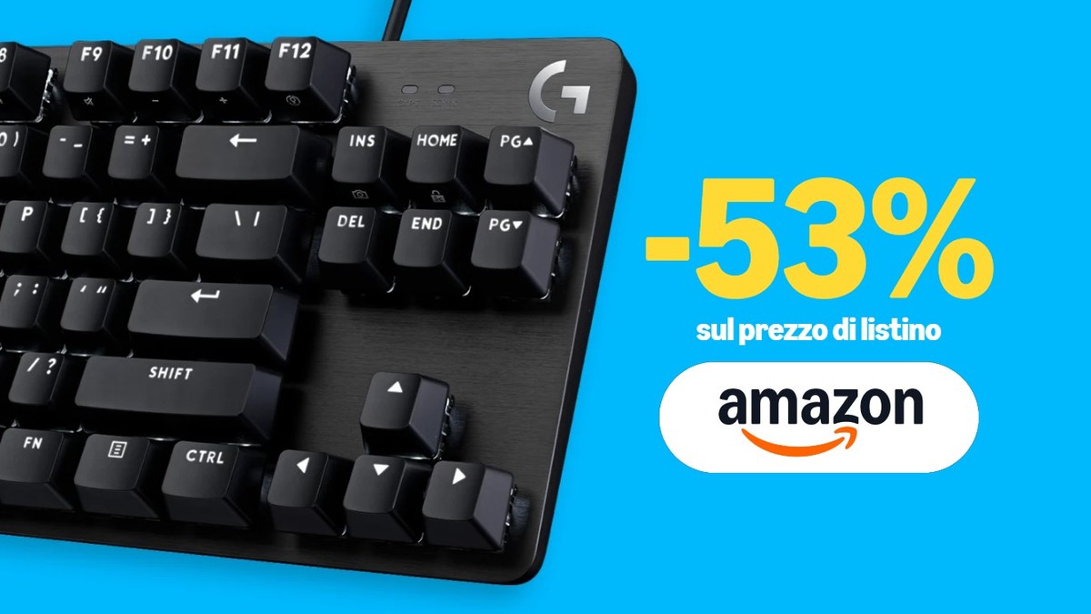 Logitech G413 TKL SE Tastiera Meccanica Gaming - Compatta, Retroilluminata, Switch Tattili