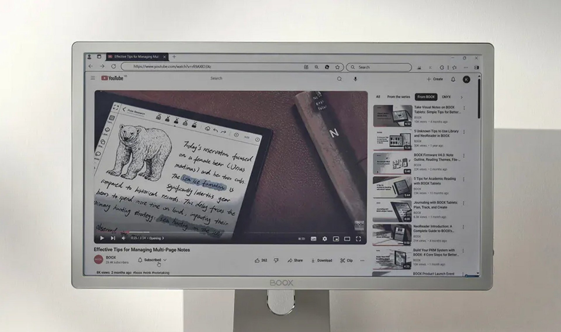 Boox presenta Mira Pro Color, il suo primo monitor e-ink a colori